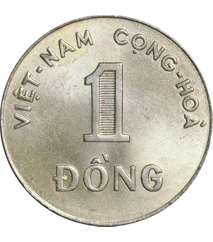 1964 Royal Mint 1 Dong South Vietnamese Coin. Vietnam War Era